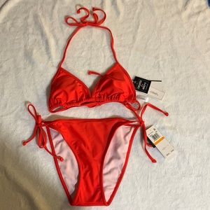 Salt + cove bikini in red
